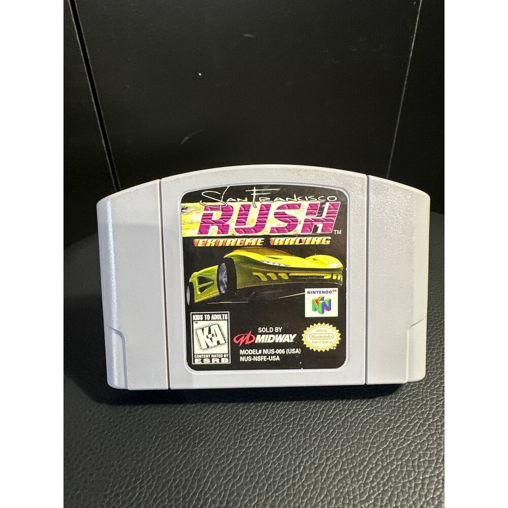 RUSH SF Extreme Racing Nintendo 64 game cartridge Tested/Working Condition